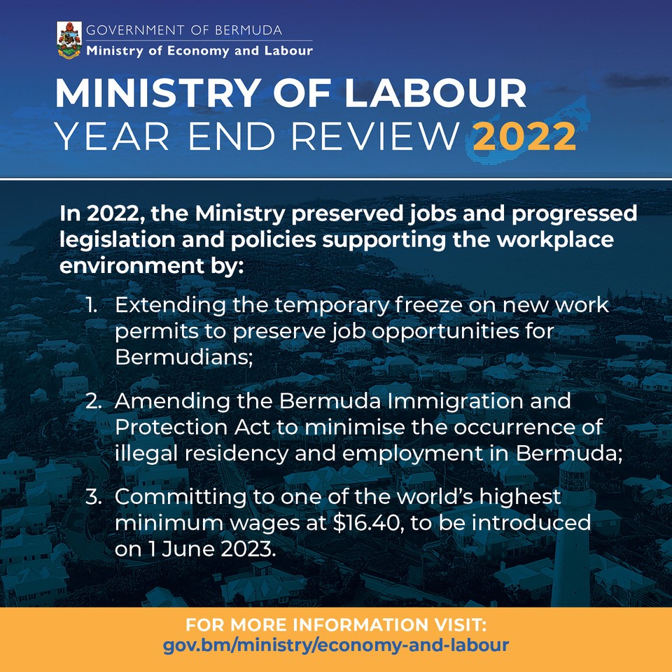 Bermuda Government on Twitter "In 2022, the Ministry preserved jobs