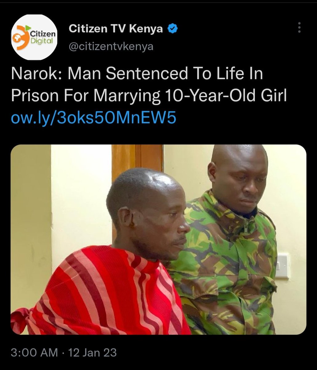 This is a win for the fight against child marriage in Kenya which sadly, is still a common practice in some communities. Government and partners must continue to enforce laws and policies that restrict and prohibit such practices #EndChildMarriage #childprotection #childeducation
