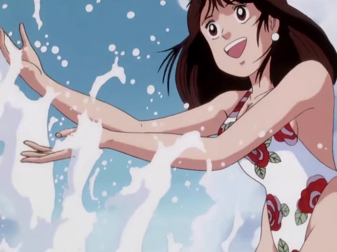 アニメの美味しんぼの栗田さんの水着のセンスを見ながらおやすみ。 
