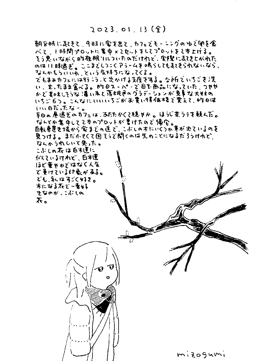1/13の絵日記 