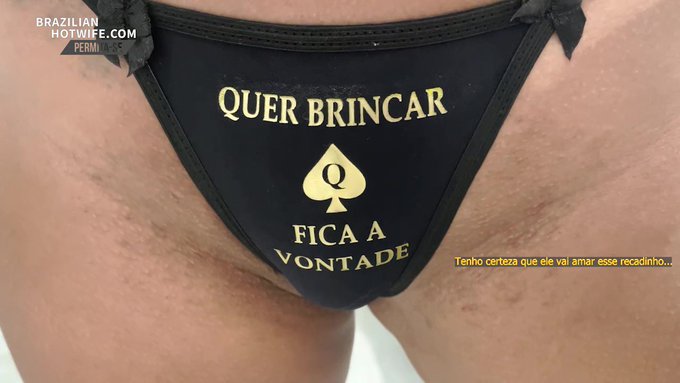 E esse recadinho safado&hellip; 🔥  Ser&aacute; que o comedor vai ficar a vontade mesmo e vai aproveitar tudoooooooo