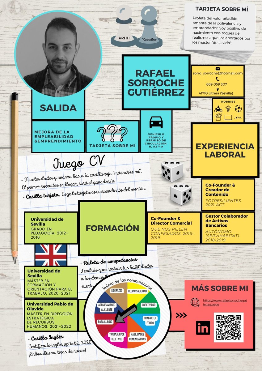 by_elsorrog's tweet photo. @SAEmpleo ¿Jugamos?🎲🧩

Curriculum Vitae; Un nuevo método divertido, directo y alternativo. 📄💡

Recuerda que en https://t.co/1Gt5KgvXdW tienes recursos y herramientas para la mejora de la formación y la empleabilidad. 

Si te ha gustado, comparte. Siempre que quieras claro!!!📣📣♻ https://t.co/0GtyPeR0zI