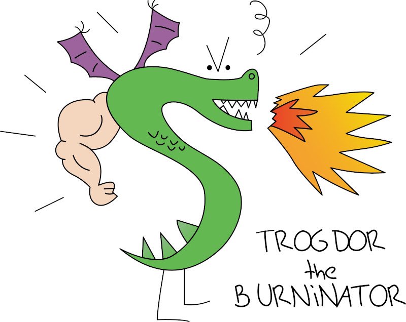 seblackmore's tweet photo. Happy 20th Anniversary to all who celebrate. #trodgor #strongbad #homestarrunner @craigzobel https://t.co/Wmz7FIAntw