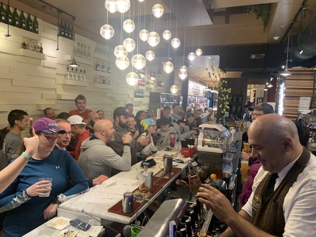 So grateful for the return of <a href="/FishtownBeerRun/">FishtownBeerRunners</a> <a href="/2RoadsBrewing/">Two Roads Brewing</a> night/run at <a href="/GCaffeLaquila/">Gran Caffe L'Aquila</a>! Saluti! #totheprofessor 
🏃🏻‍♂️🍻🍝☕️🍨🇮🇹