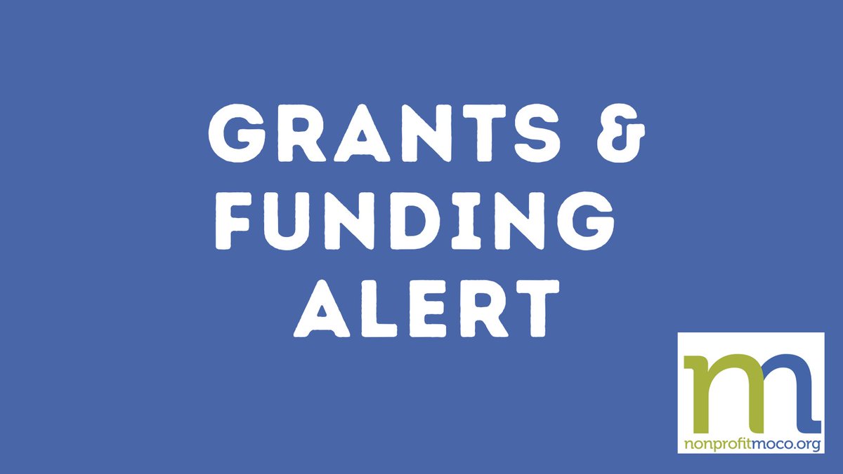 💰Funding opportunities from: @creativemoco @communityfndn @MontgomeryCoMD @Qlarant 
Learn more: nonprofitmoco.org/news
#mocoNonprofits #nonprofits #fundingFriday