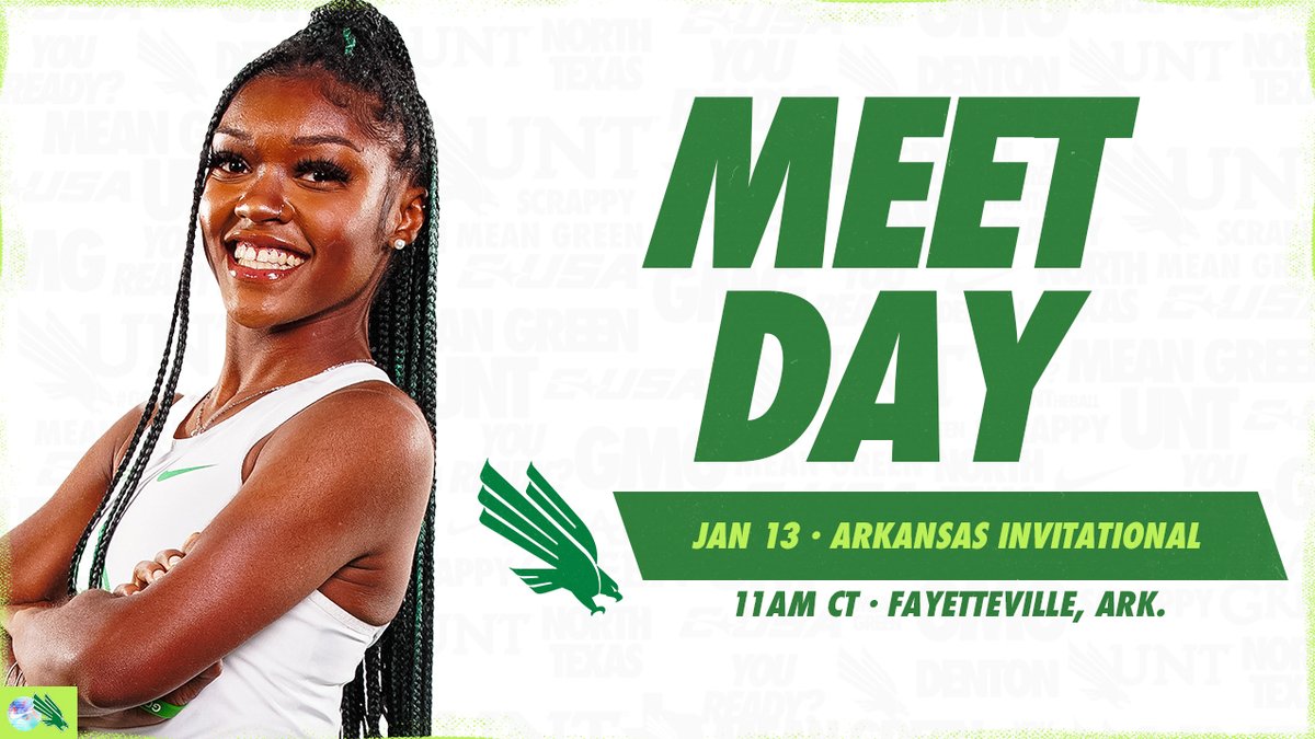 It. Is. Time. ＭＥＥＴ ＤＡＹ.

📍 Fayetteville, Ark.
🏟️ Randal Tyson Indoor Track
🕚 11 a.m. CT
📺 ꜱᴇᴄ ɴᴇᴛᴡᴏʀᴋ+: northtex.as/3kgdTwY
📊 ʟɪᴠᴇ ʀᴇꜱᴜʟᴛꜱ: northtex.as/3XaVd0b

#GMG 🟢🦅