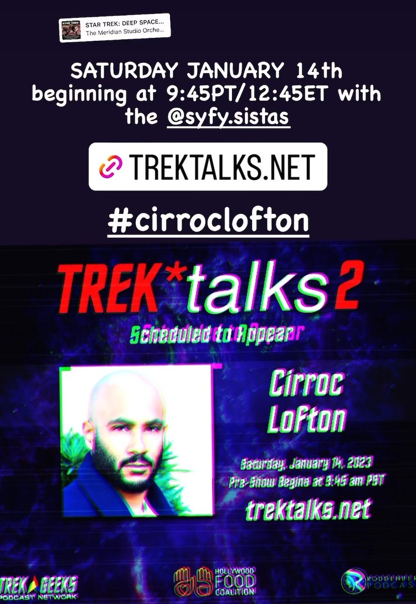 Tomorrow, Tomorrow🎼
#TrekTalks is tomorrow,🎵
It's only a day away.🎶
Lolol, y'all are so lucky you can't hear me sing that.🙉