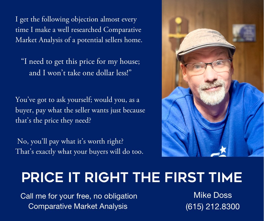 I know you think you’re house is worth a million dollars.
And because you’ve made lasting memories in your home; that’s exactly what it’s worth to you. But…

#guidingyouhome
#BestinBlue
#expectmore
#dreamingtomoving