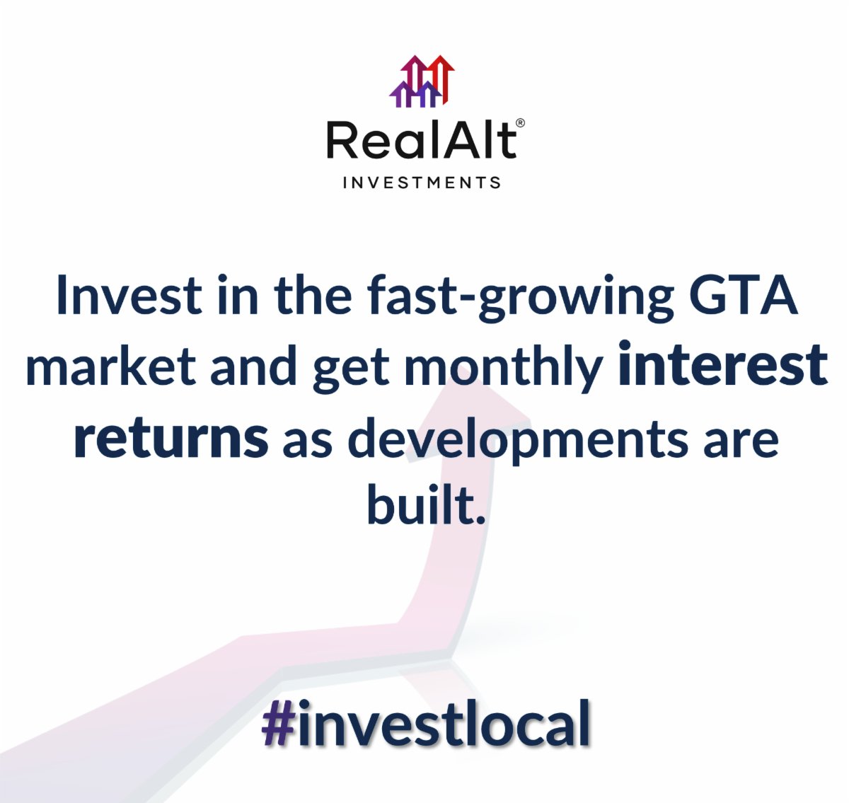 RealAlt_Invest's tweet image. With RealAlt® you can invest in the fast-growing GTA market and get monthly interest returns as developments are built.

To learn more, visit ➡️ realaltinvestments.com

#RealAltInvestments #investlocal #investing #invest #GTArealestate #investinrealestate #realestate