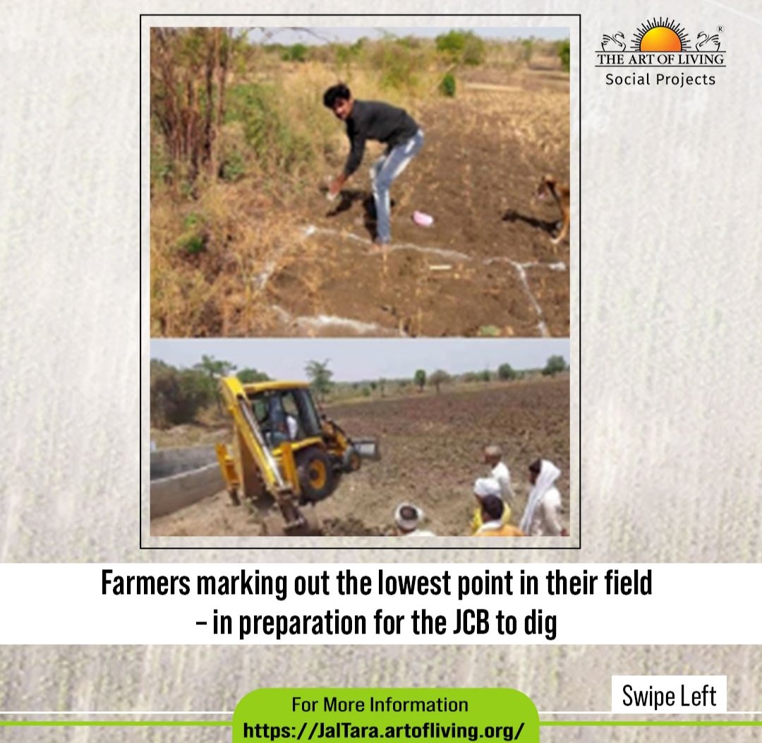 RRPartofliving's tweet photo. The Art of Living has executed jaltara in 37 villages in jalna, Maharashtra. Approximately 19000 small 4ft× 4ft on ground and 6 ft deep simple recharge pits were dug. Jaltara project not just helped in filling the groundwater aquifers but also increasing the water labels in wells https://t.co/95wc3CtlaQ