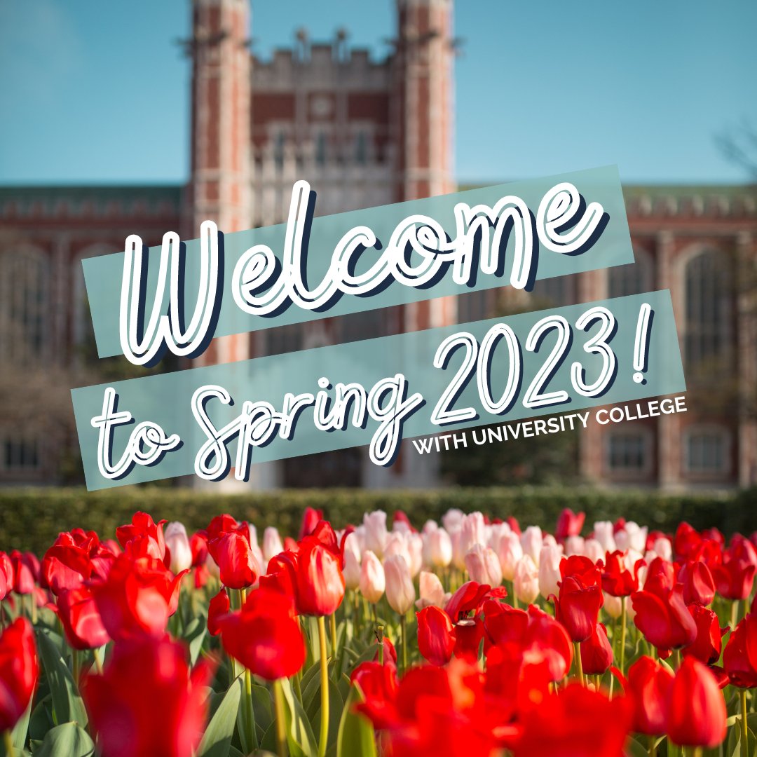 Welcome to Spring 2023 with University College! As you begin to think about all the opportunities that a new semester can bring, remember that we are here for you! Learn more about our resources at ou.edu/univcoll