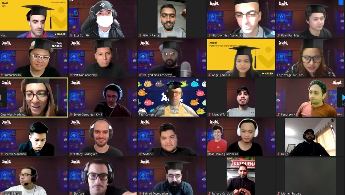 excelsorph's tweet photo. Grad time for the @nasacademy content creator academy with @AxieInfinity !!!
Thank you so much for this opportunity again Axie Infinity @SkyMavisHQ
#AxieCreator #AxieInfinity #NasAcademy #AxieTips https://t.co/alpX5yR44K