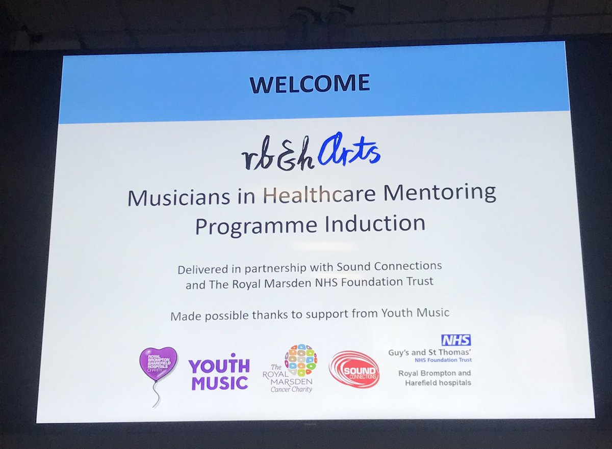 rbharts's tweet photo. We are very excited to be welcoming 2 new musicians to our team as part of the Musicians in Healthcare Mentoring Programme. They join us from @RoundhouseLDN #creativefacilitators programme 🙌 🎶 @youthmusic @SConnections #musicinhealthcare #vocalbeats https://t.co/7z5RCBYSyX