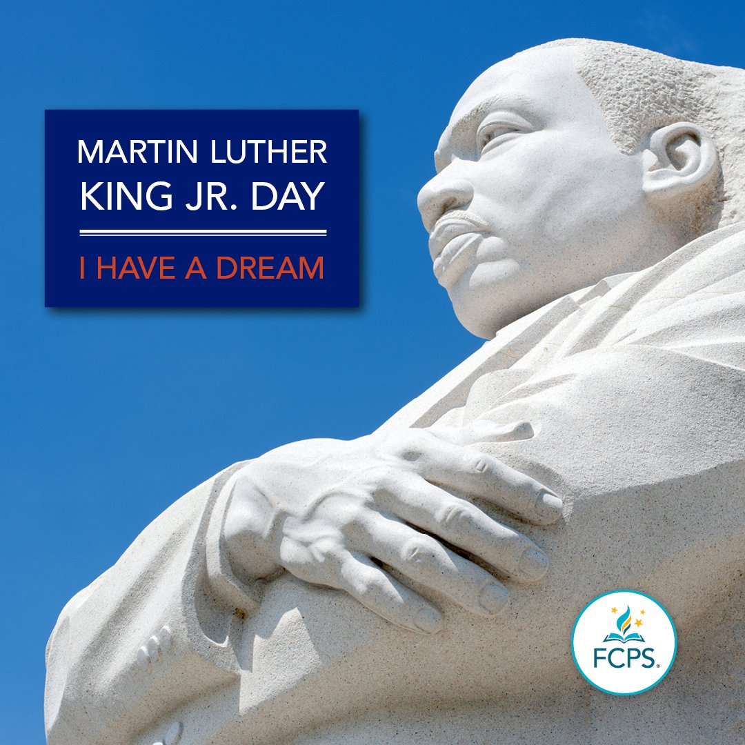 Today we honor and celebrate the legacy of Dr. Martin Luther King, Jr. and his dedication to equality and serving others. How are you serving your community today? #MLKDay #OurFCPS