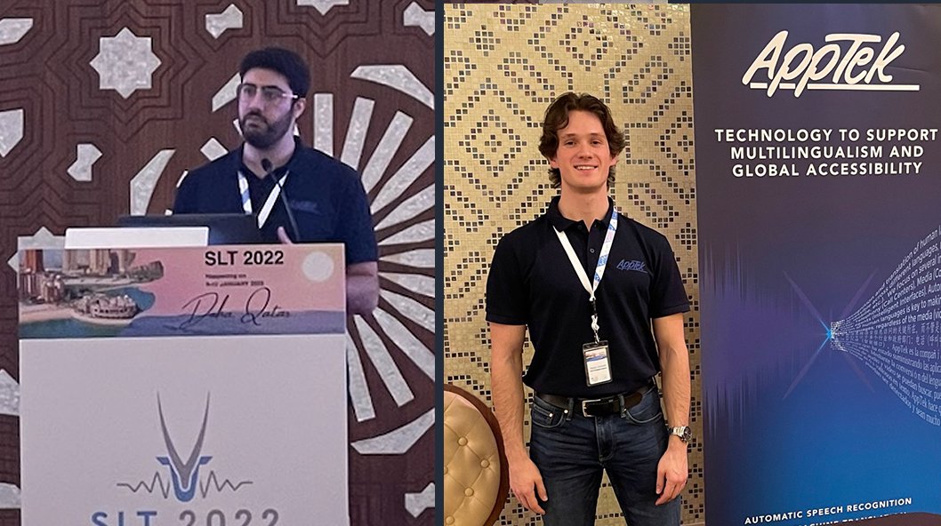 It's been an amazing week at the IEEE #SLT2022 conference! It was great to catch up with our friends and colleagues and learn about the latest advancements underway in the speech and language technology industry. Thank you to everyone who stopped by to visit the AppTek team!