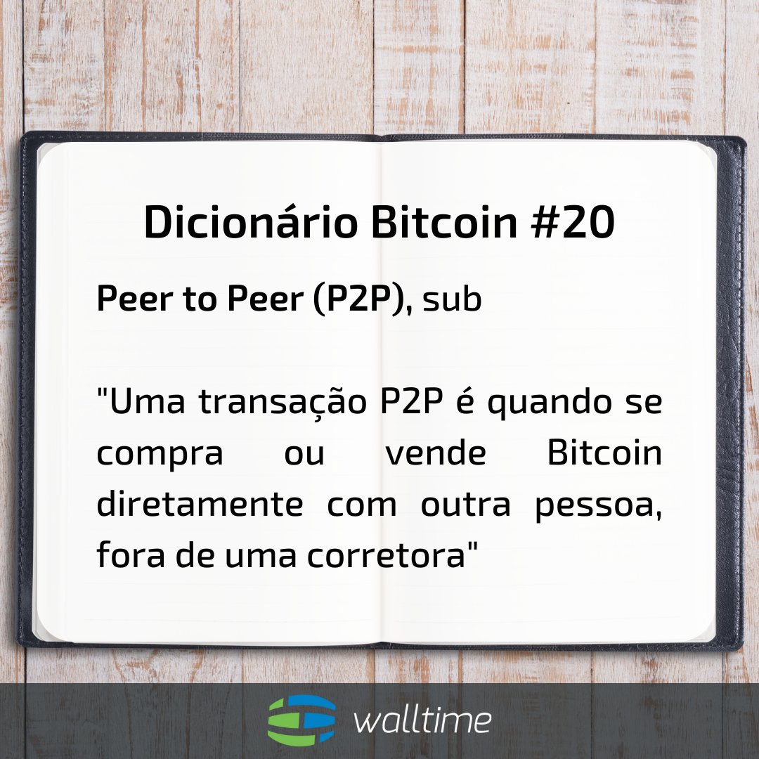walltimedotinfo's tweet photo. Dicionário Bitcoin #20
https://t.co/TrfAE6Oetb
Nós criamos um mini dicionário com os termos mais utilizados pela comunidade cripto. A palavra de hoje é: Peer to Peer (P2P)!
#gowall #walltime #bitcoin #criptomoedas #follow https://t.co/JiYQtvklt2