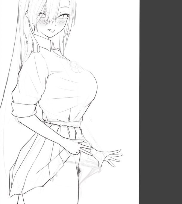 奥側の手わりとささっと描いたけどそれっぽくなった
練習の成果か? 