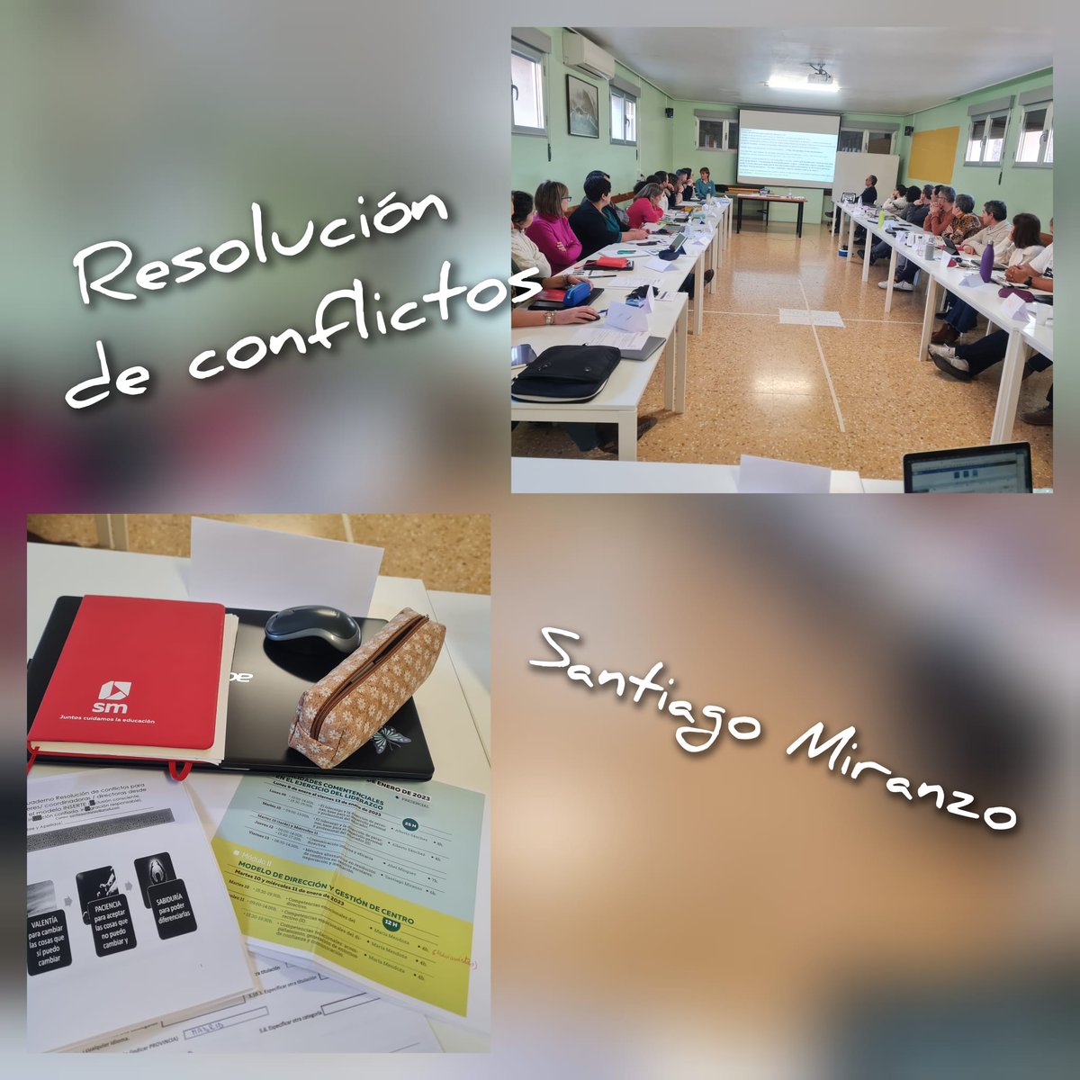 fundesmontal's tweet photo. Se culmina la semana de Formación a Expertos en Directivos. Hoy con el tema de resolución de conflictos. Buena jornada.@hmrescolapias @provpaulamontal https://t.co/brtLPs6FsB