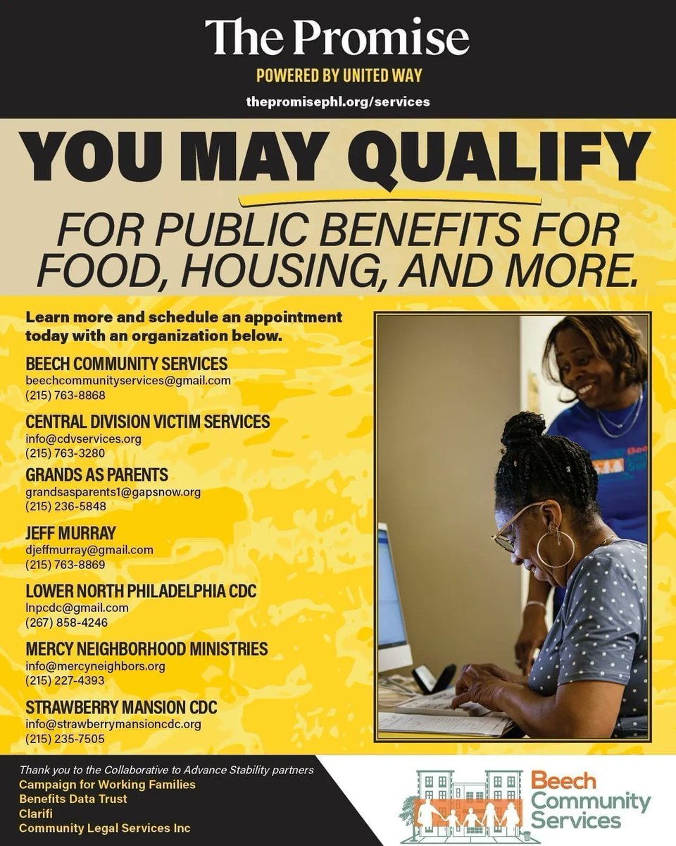 Tax season is approaching &amp; <a href="/cwfphilly/">Campaign for Working Families, Inc.</a> will be preparing taxes for FREE to those who qualify. Schedule your appointment beginning 1/23 with one of the <a href="/thepromisephl/">The Promise PHL</a> partners, @beechcommunityservices @youthstarz_ @cdvs_phila @lnpcdc <a href="/mercyneighbors/">Mercy Neighbors</a> @strawberrymansioncdc.