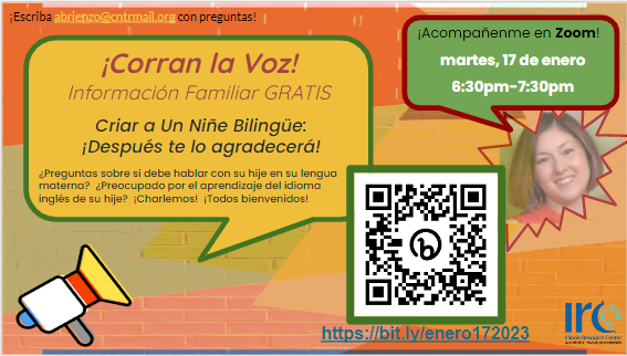Did y'all know about this?!? My colleague Adelicia has started an ongoing series specifically for FAMILIES of multilingual learners. She currently offers free virtual sessions in English &amp; Spanish. This is a GREAT thing to share with families! irc.thecenterweb.org/professional-l…