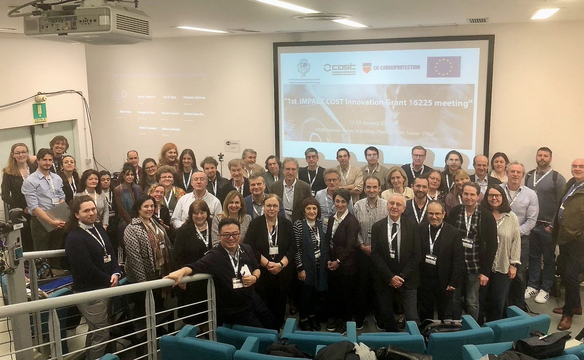 ICGEB's tweet image. The 1st IMPACT COST Innovation Grant 16225 Meeting  concludes today at #ICGEBTrieste
#ICGEBmeetings #COSTactions @COSTprogramme