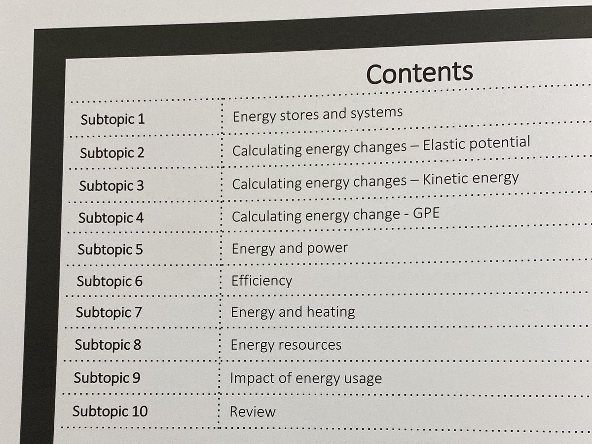 emmaglover47's tweet image. Part2 - we organise #booklets using subtopics - we don’t break into ‘lessons’. One subtopic might take 55 minutes to deliver - one might take 75 minutes, and that’s ok! Gives flex to delivery and doesn’t waste precious minutes in the classroom. #EveryMinuteMatters