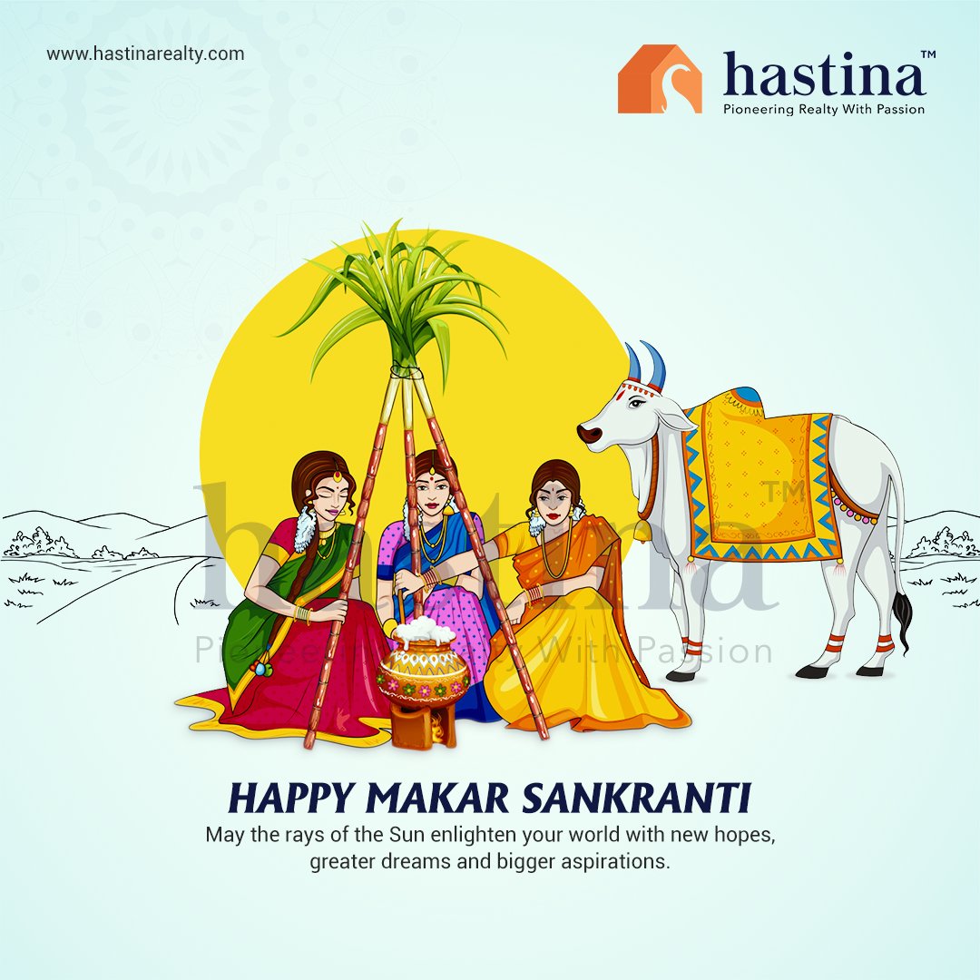 HastinaRealty's tweet photo. On this auspicious day, may the divine glory make your dreams come true. #makarsankranti 

#Hastina #HastinaRealty #sankranti #sankrantisambaralu2023 #sankrantifestival #makarsankranti2023🪁#makarsankranti #festival #sankrantimugullu #kitefestival2023 https://t.co/byqfbo6i0c