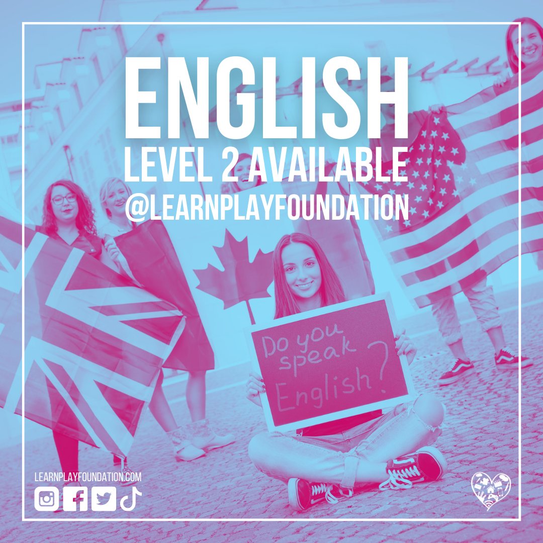 Ready to get your Level 2 in English? We can help you achieve your qualification! DM us now for more information! 
#lovelearnplay #learnenglishright #learnenglishprofessionally #learnenglisheasily #learnenglishfaster #level2english #learnenglish