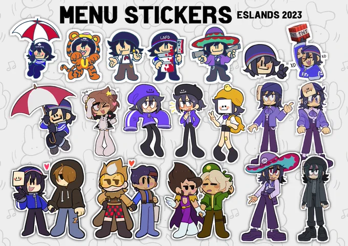 ✨MENU ESLANDS 2023✨
Y COMO ENCONTRARME EN EL EVENTO👀❓
Estos son los stickers que voy a llevar! Espero verlos por allá🥰 