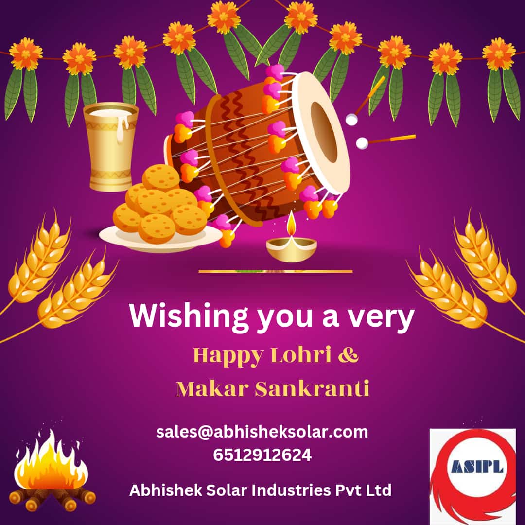 asiplranchi's tweet photo. Abhishek Solar Industries Pvt . Ltd wishing you a very happy Lohri and Makar Sankranti
#Lohricelebrations 
 #asipl #markersankranti #abhisheksolarindustriespvtltd #solar #manufacturing #solarmanufacturing   #letThe SunDoTheWork #LetsGoSolar  #Festivities #SolarEnergy #SolarModule https://t.co/SUzigIjJWo