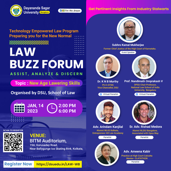 advocatekhoj's tweet image. Law Buzz Forum: advocatekhoj.com/lawschool/anno… #DayanandaSagarUniversity #Events