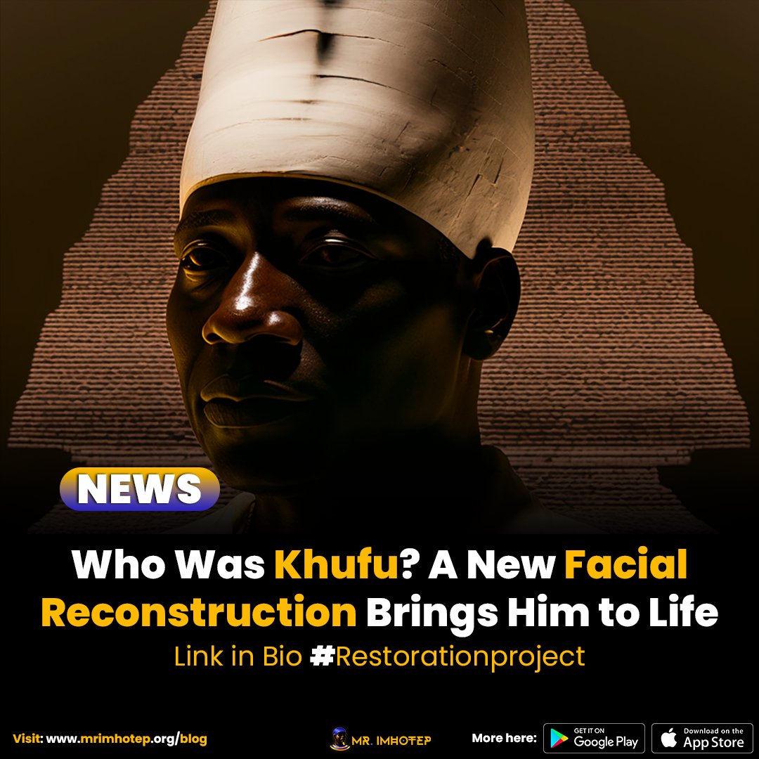 bit.ly/3CJA5pz Discover the true face of Khufu, the powerful ruler of Kemet's 4th Dynasty. Learn about his reign and the construction of the Great Pyramid at Giza in our in-depth article. Read the article to see the true face at the end.
#imhotepfacts #restorationproject