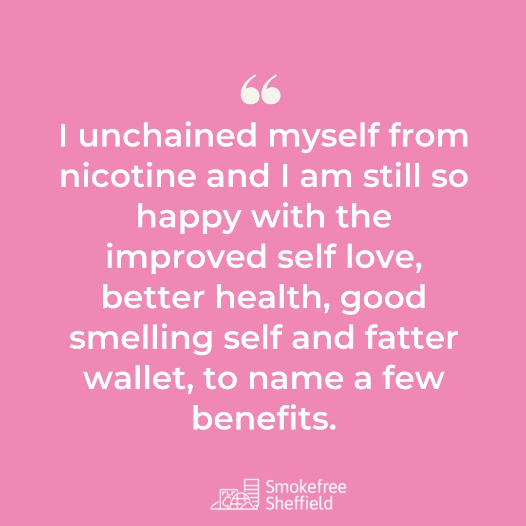 smokefreesheff's tweet image. Stopping smoking = a better you. 

Let us help you kick smoking to the curb, for good. Get in touch with our friendly team today: smokefreesheffield.org 

#ABetterYou #ImproveYourLife