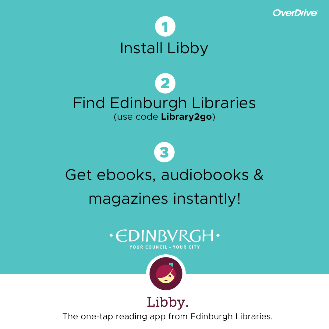 Are you over 16 years old and you don't have a library card? You can now easily sign in from your phone. Enjoy access to a huge range of e-books,audiobooks and magazines from the Edinburgh Libraries. 
Sign up for instant access in seconds – edinburgh.gov.uk/IDC 
#instantaccess