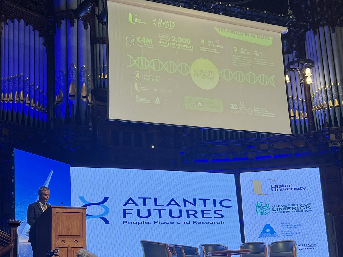 Hearing from @niallach as he kicks off this morning’s launch of the #AtlanticFutures £4M #SharedIreland research project.