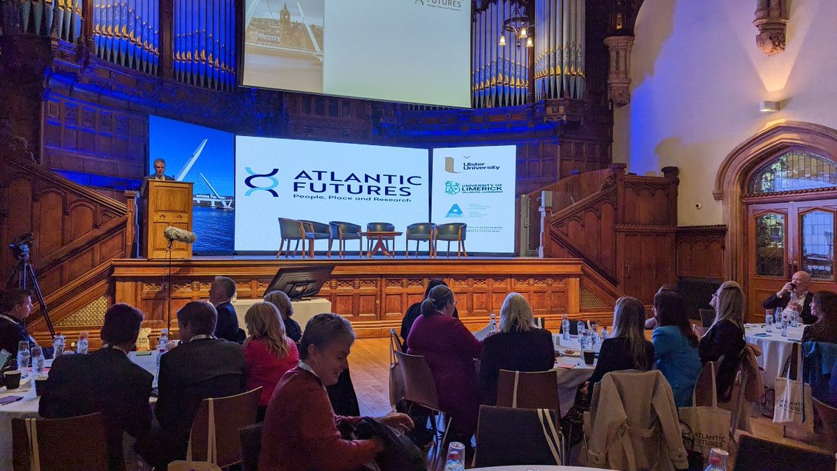 Paul Seawright (@p_seawright) on Twitter photo Launch of the Atlantic Futures all island €4M innovation research project with <a href="/UlsterUni/">Ulster University</a> and our partners University of Limerick - University of Galway and Atlantic Technological University in the incredible Guildhall in Derry Launch of the Atlantic Futures all island €4M innovation research project with <a href="/UlsterUni/">Ulster University</a> and our partners University of Limerick - University of Galway and Atlantic Technological University in the incredible Guildhall in Derry