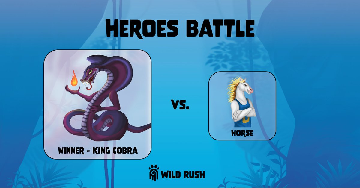 We have one semifinals winner - the King Cobra! 🐍

The second semifinals battle has already started on our Discord server! 🚀🚀🚀

Join our community and cast your vote here: discord.gg/297MWD7d 🦴💀

#NFTGames #NFTs #BlockchainGaming #WinToEarn #Gaming #Web3 #blockchain