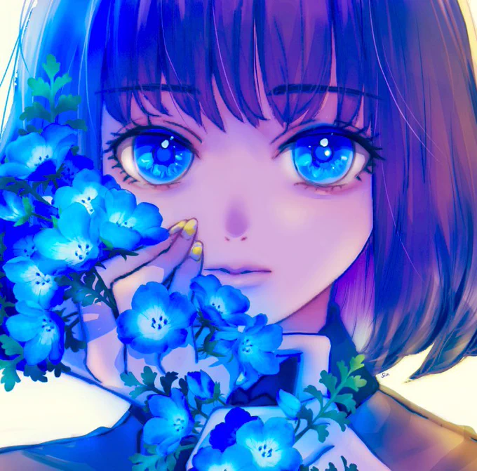 #絵を彩度100にすると超派手派手っていうか鮮やかな色は好きだなぁ。 