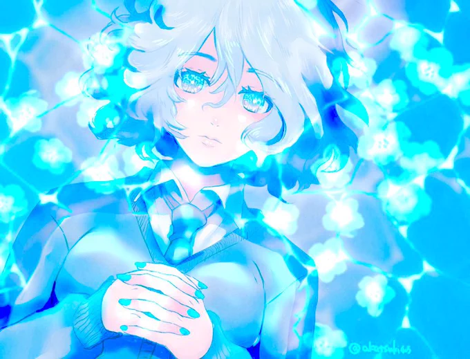#絵を彩度100にすると超派手派手っていうか鮮やかな色は好きだなぁ。 