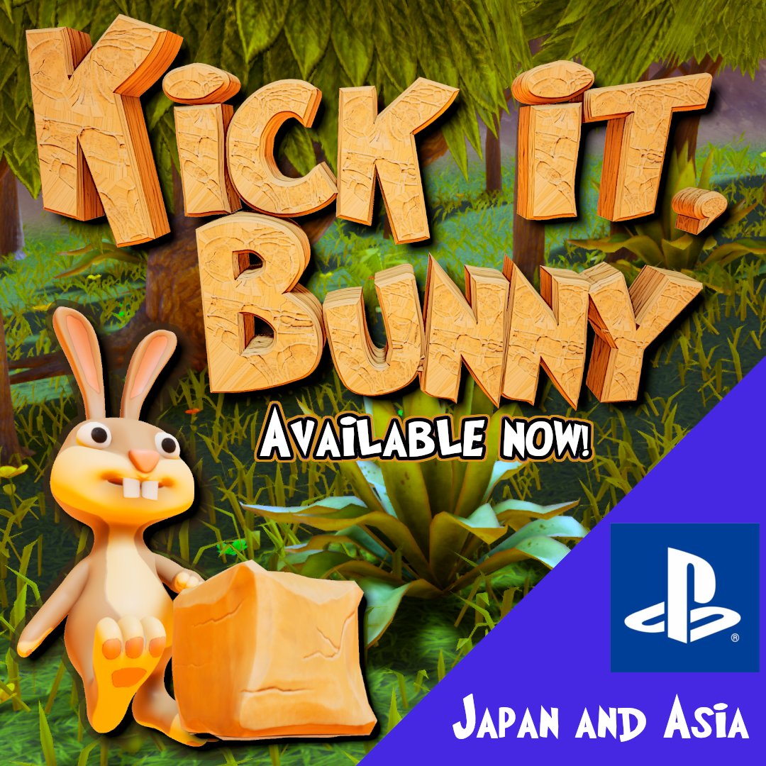 DillyFrameGames's tweet image. Kick it, Bunny! is available now in Japan and Asia regions on #PS4 with separate #trophy stacks!

#NewStack #PlayStationTrophy  #kickitbunny #puzzle #indiegame #indiedev #bunny