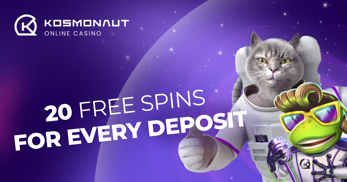 &#129512; The new reload bonus is here! 
&#127920; Get 20 free spins FOR EVERY #deposit made today to #play in the Elvis Frog Kosmonaut (BGaming) or Mega Mine (Relax) #slots!
Use the code ➡️ KOSMOFRI
&#129308;
