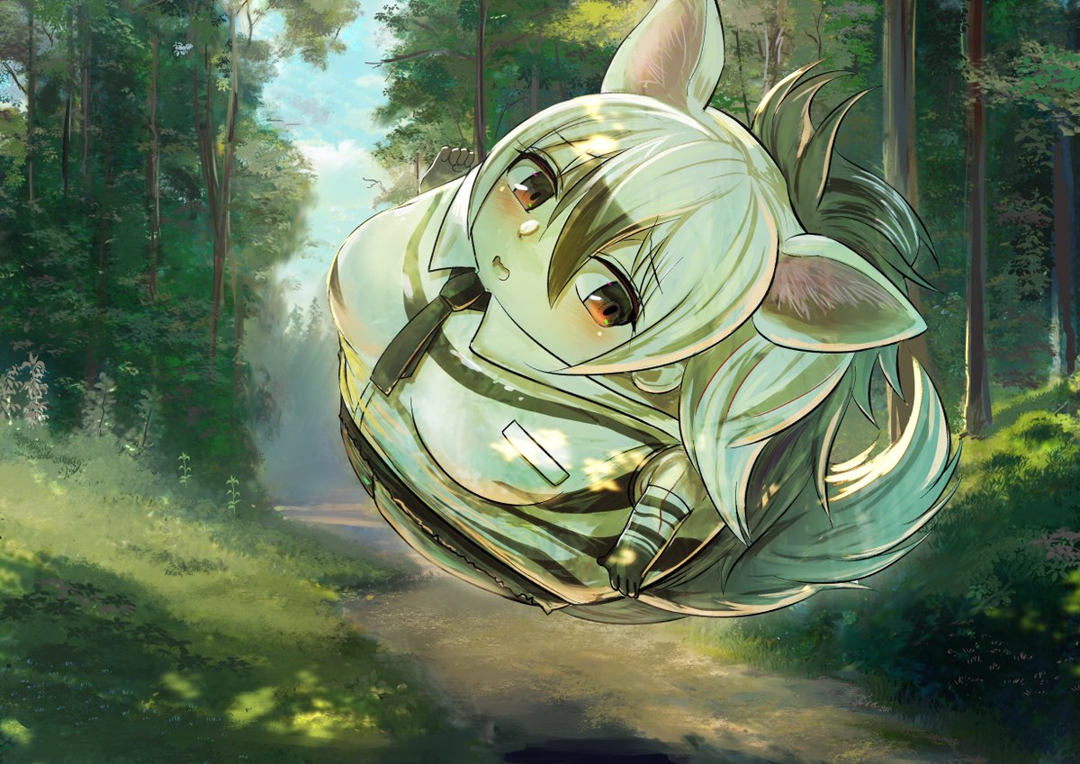 「リクエストいただいた球体化アードウルフちゃんです 」|ふじたかなすのイラスト