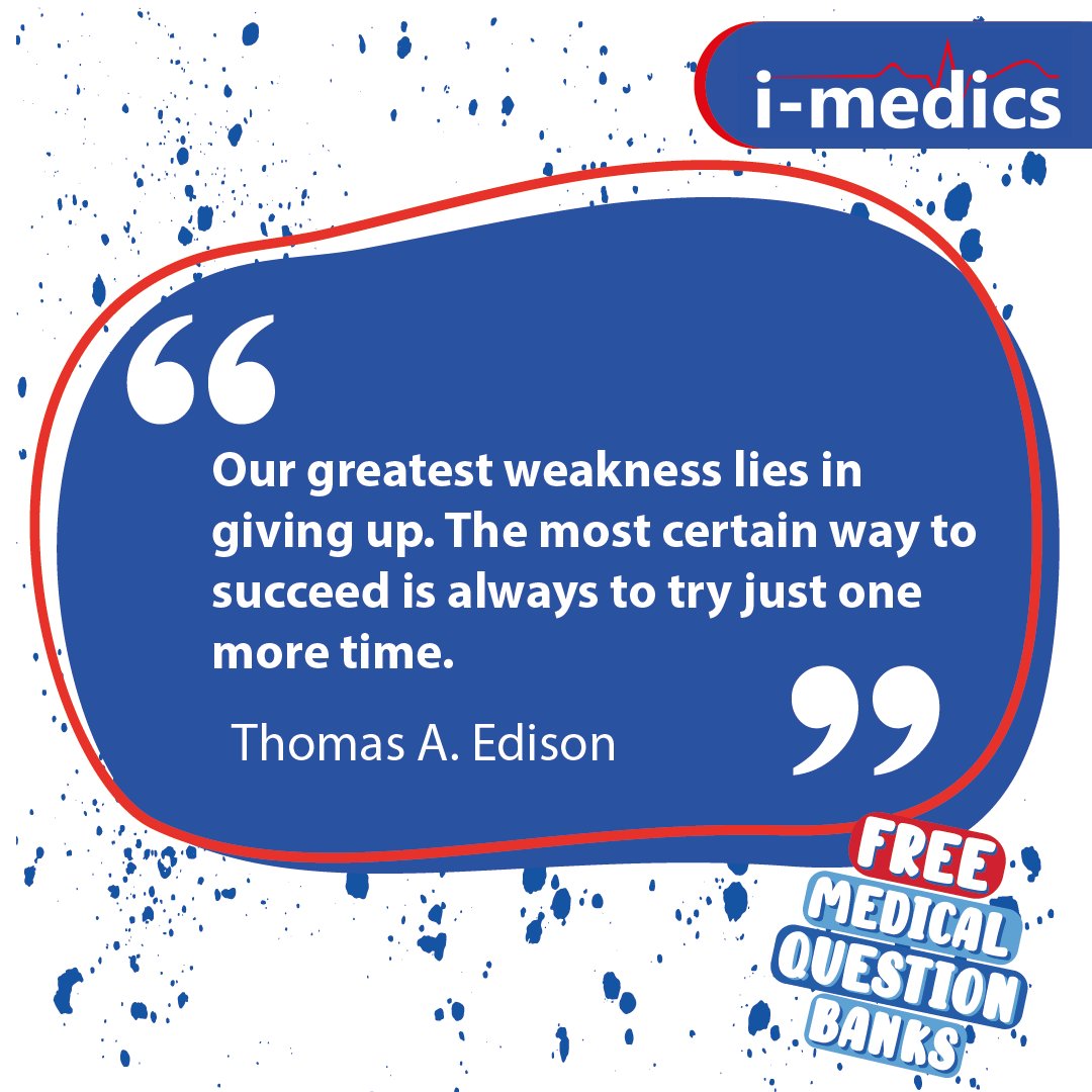 inspire_medics's tweet photo. Friday Inspirational Quote!
β
1000s of FREE medical exam questions for UK exams
β
Follow, Like and retweet!
π Want to see more of us?
π https://t.co/665BV2fY1W
#doctor #imedics #inspirationalquotes #medstudy #medicalstudent #medicalstudentlife https://t.co/OkPmhcpu45
