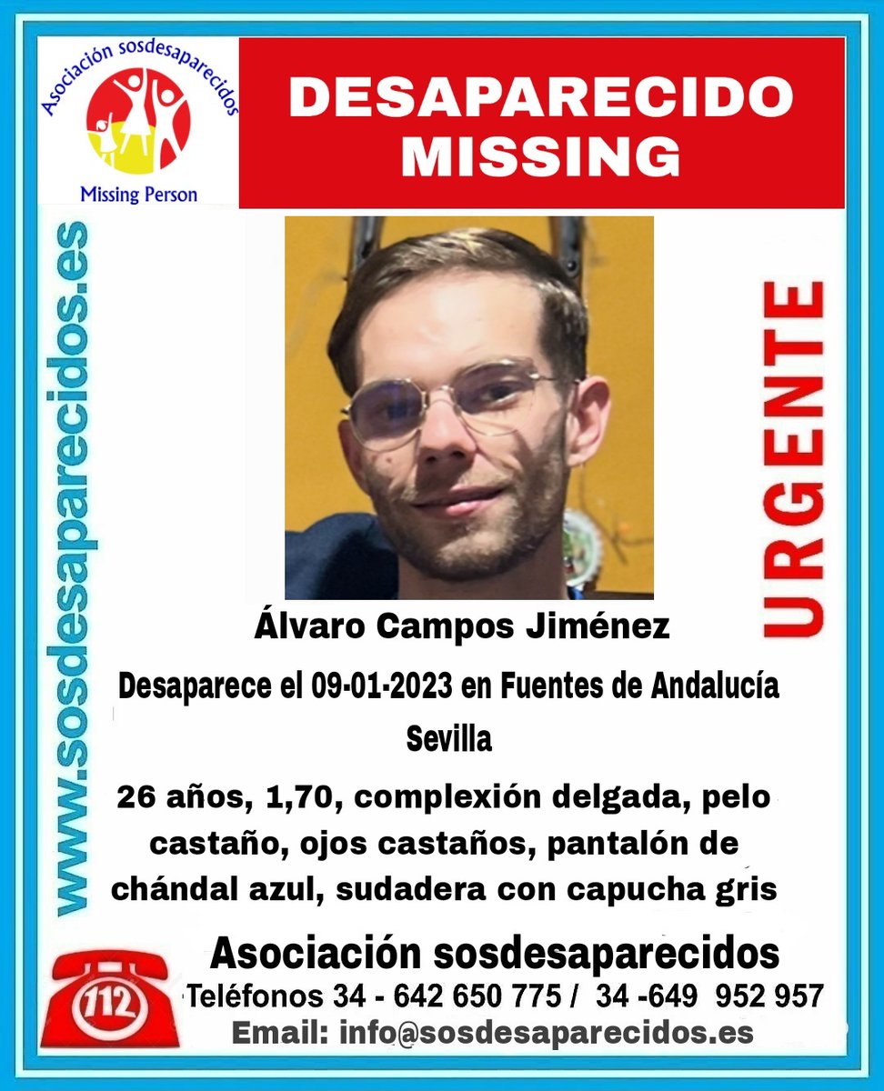 🆘 DESAPARECIDO
#desaparecido #sosdesaparecidos #Missing #España #Sevilla