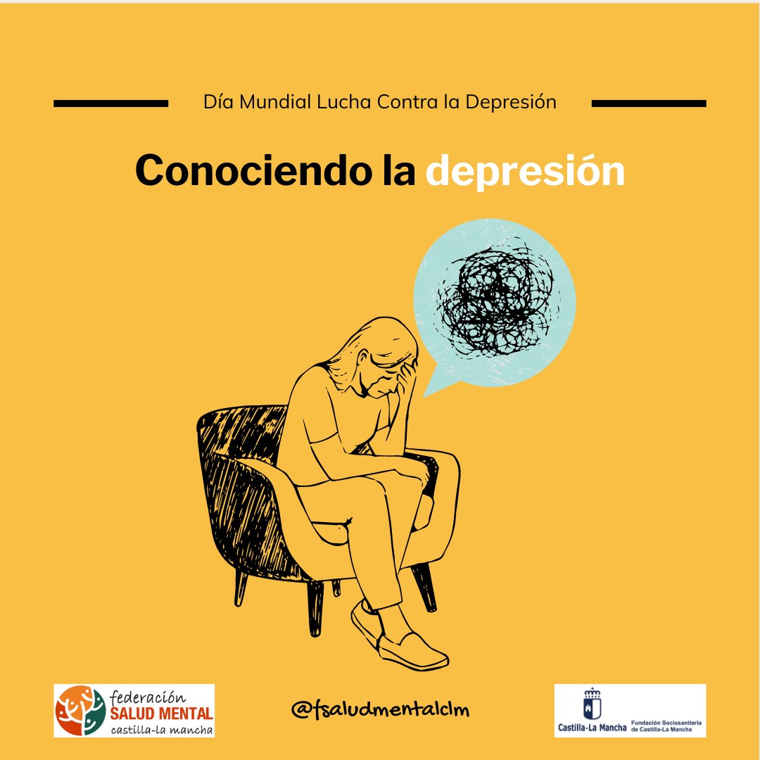 Hoy es el Día Mundial de Lucha Contra la Depresión, y queremos explicar en qué consiste este problema de #SaludMental.

#Hilo va🧵