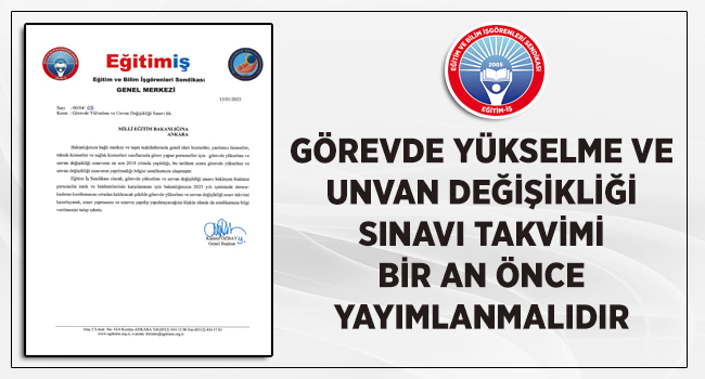 egitimis's tweet photo. GÖREVDE YÜKSELME VE UNVAN DEĞİŞİKLİĞİ SINAVI TAKVİMİ BİR AN ÖNCE  YAYIMLANMALIDIR
https://t.co/wE3CrTRmfC @tcmeb #sef #memur #genelidarihizmetler #hizmetli #gorevdeyukselme #unvandegisikligi #sınav #takvim https://t.co/PdxAD7aN8b