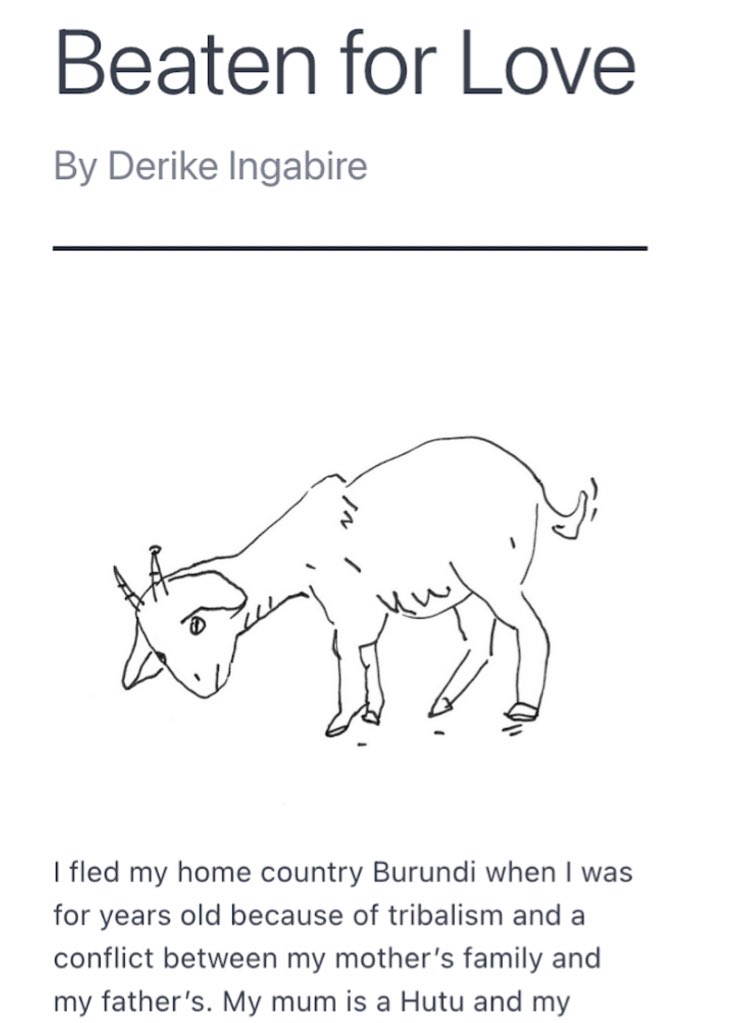 Click here to read Derike Ingabire’s new story Beaten for #Love, about how difficult it can be to love someone from another community. thegoatpol.org/story/beaten-f…