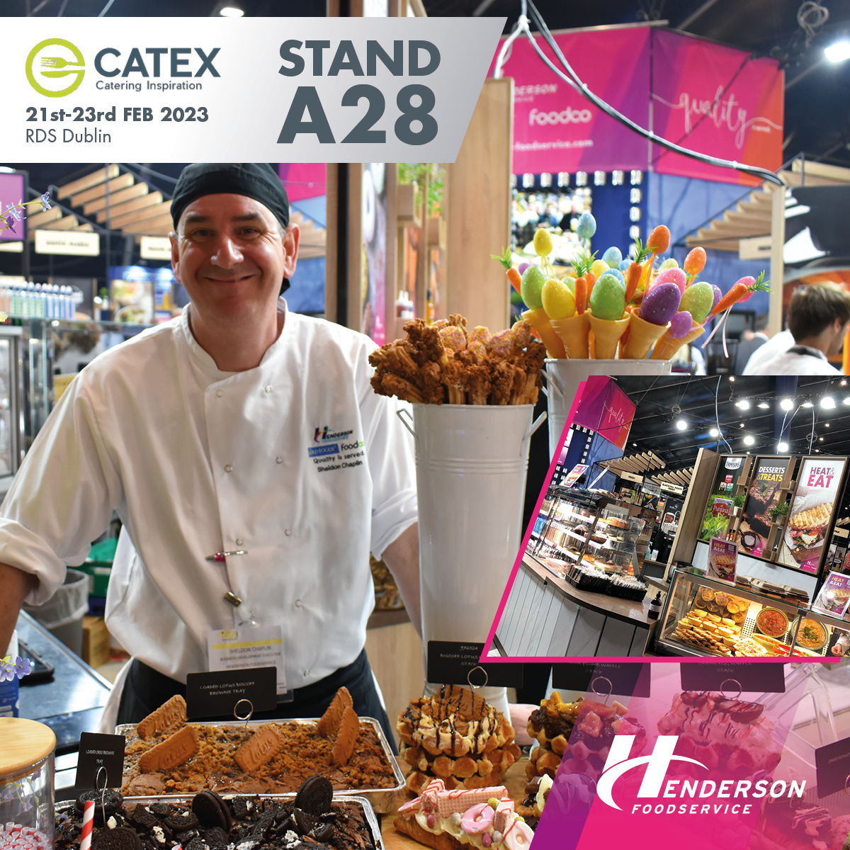 Henderson Foodservice (@hendersonfoods) on Twitter photo We are delighted to announce we'll be exhibiting at this years' much anticipated <a href="/catexexhibition/">CATEX Exhibition 2025</a> being held 21st - 23rd February at RDS, Dublin.
Don't forget to register for the event here: bit.ly/3W7j937 We are delighted to announce we'll be exhibiting at this years' much anticipated <a href="/catexexhibition/">CATEX Exhibition 2025</a> being held 21st - 23rd February at RDS, Dublin.
Don't forget to register for the event here: bit.ly/3W7j937