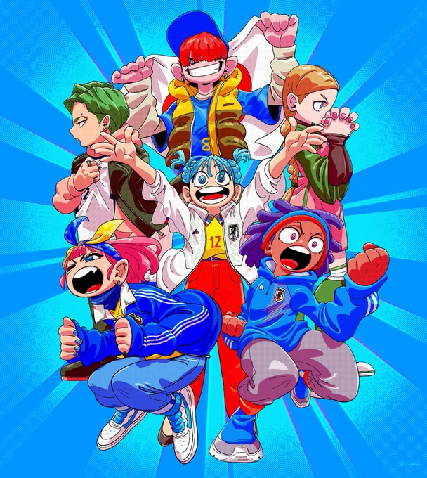 #絵を彩度100にすると超派手なるほどこれはこれでアリだな… 