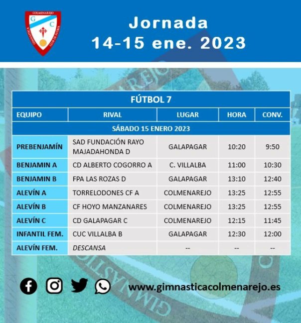 Gimnástica Colmenarejo CF tweet media